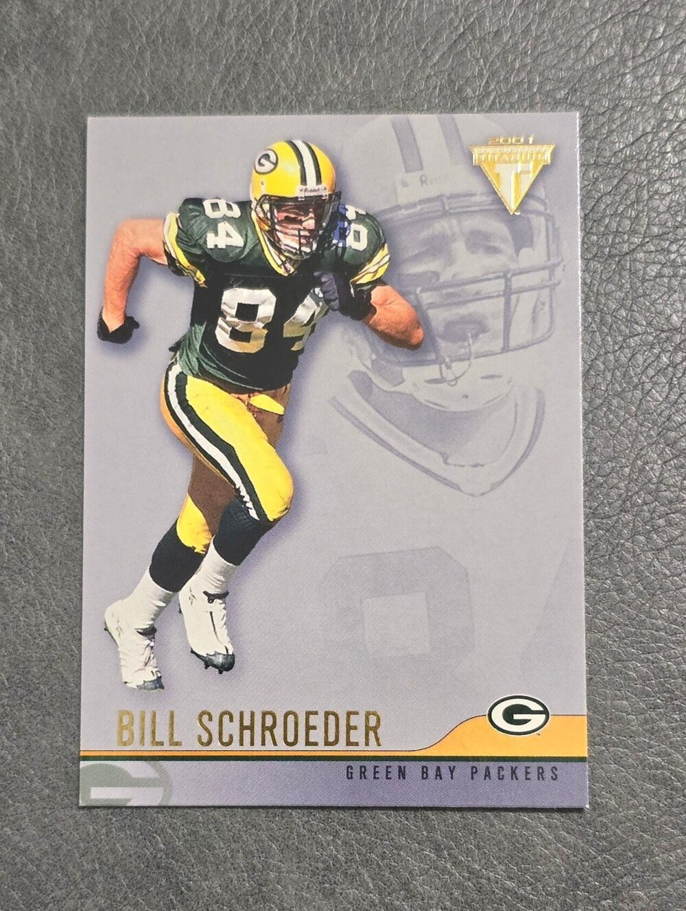 2001 Pacific Private Stock Titanium Retail #52 Bill Schroeder Football Card
